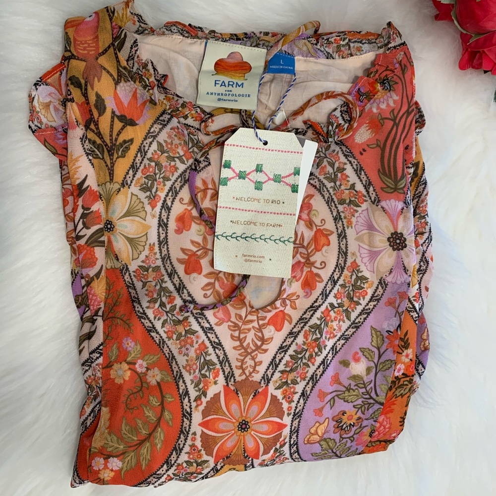 Anthropologie farm rio mosaic maxi dress - Picture 8 of 11